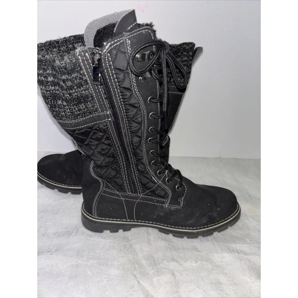 Women's Black Polar Winter Boots Size 9